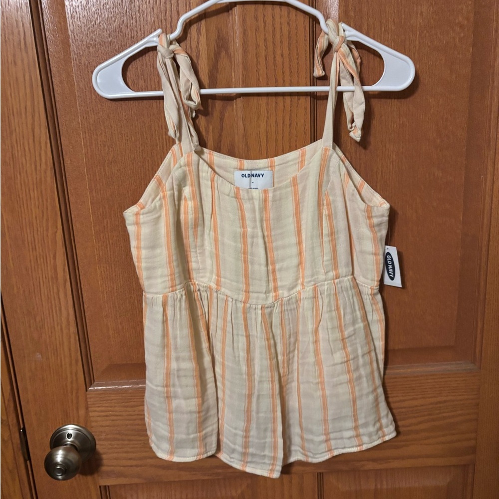 Old Navy Women's Cream and Orange Camisole XS NWT